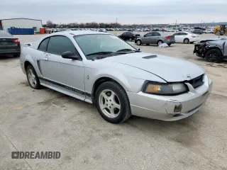 2002 Ford Mustang Standard with VIN 1FAFP40452F129857, listed as a Copart auction lot 45167465 with 0 mi miles and Salvage Title. Bid and sale history available at carsss.com. Image 4.