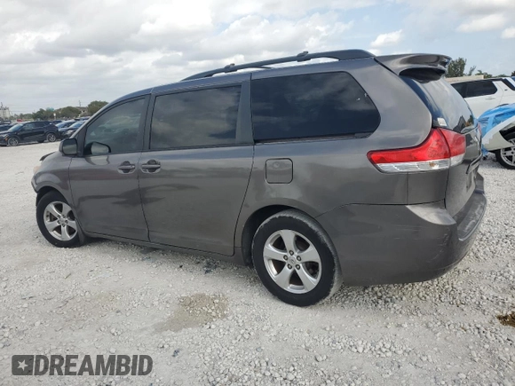2014 Toyota Sienna LE AAS with VIN 5TDKK3DC8ES491172, listed as a Copart auction lot 51100105 with 44,203 mi miles and Salvage Title. Bid and sale history available at carsss.com. Image 2.