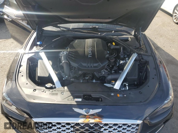 2021 Genesis G70 3.3T with VIN KMTG34LE5MU076656, listed as a Copart auction lot 79161874 with 60,000 mi miles and Salvage Title. Bid and sale history available at carsss.com. Image 12.