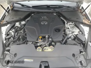2021 Infiniti Q50 Luxe with VIN JN1EV7BR6MM752279, listed as a Copart auction lot 43903675 with 52,400 mi miles and Salvage Title. Bid and sale history available at carsss.com. Image 11.
