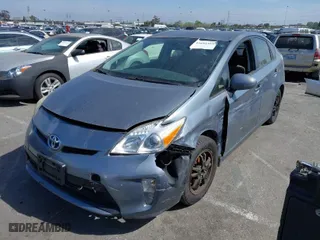 2012 Toyota Prius One with VIN JTDKN3DU9C1609255, listed as a IAAI auction lot 42031902 with 1 mi miles. Bid and sale history available at carsss.com. Image 2.