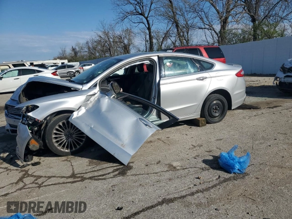 2014 Ford Fusion Titanium with VIN 3FA6P0K90ER228580, listed as a Copart auction lot 49986585 with Not Provided miles and Salvage Title. Bid and sale history available at DreamBid. Image 1.