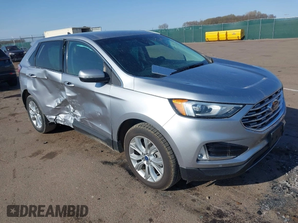 2022 Ford Edge Titanium z VIN 2FMPK4K95NBA33637, wystawiony jako IAAI lot #42074777 z przebiegiem 58 733 mil mil oraz . Historia ofert i sprzedaży dostępna na DreamBid. Obrazek 1.