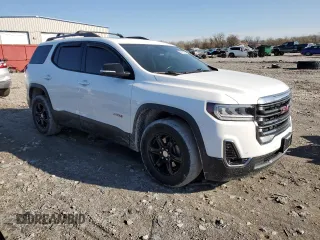 2020 GMC Acadia AT4 with VIN 1GKKNLLS1LZ144105, listed as a Copart auction lot 50167755 with 107,387 mi miles and Salvage title. Bid and sale history available at DreamBid. Image 4.