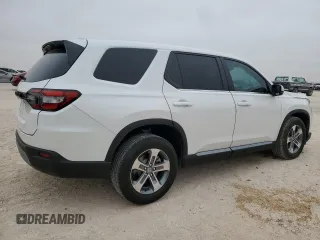 2025 Honda Pilot EX-L with VIN 5FNYG2H49SB013058, listed as a Copart auction lot 42873425 with 11,535 mi miles and Salvage Title. Bid and sale history available at carsss.com. Image 3.