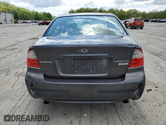 2009 Subaru Legacy Limited with VIN 4S3BL626397221925, listed as a Copart auction lot 55661165 with 204,910 mi miles and Salvage title. Bid and sale history available at DreamBid. Image 6.