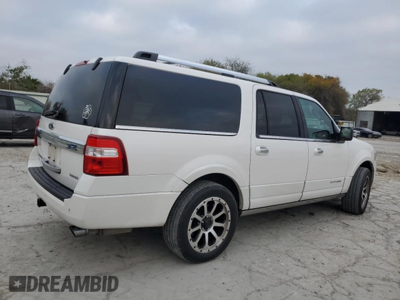 2015 Ford Expedition EL Platinum with VIN 1FMJK1LT5FEF28442, listed as a Copart auction lot 86672594 with 160,987 mi miles and Salvage Title. Bid and sale history available at carsss.com. Image 3.