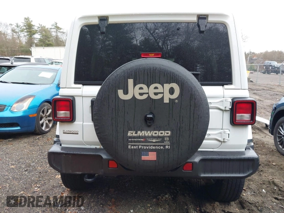 2021 Jeep Wrangler Unlimited Sahara with VIN 1C4HJXEG6MW751752, listed as a IAAI auction lot 41104960 with 47,460 mi miles and . Bid and sale history available at DreamBid. Image 17.