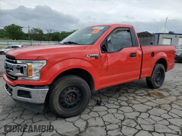 2018 Ford F-150 XL z VIN 1FTMF1CBXJKC16351, wystawiony jako Copart lot #54138485 z przebiegiem Nie podano mil oraz Szkoda całkowita • Salvage title. Historia ofert i sprzedaży dostępna na DreamBid. Obrazek 1.