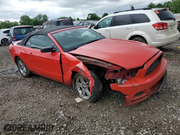 2013 Ford Mustang V6 with VIN 1ZVBP8EM8D5209863, listed as a Copart auction lot 56799405 with 120,342 mi miles and Salvage title. Bid and sale history available at DreamBid. Image 4.