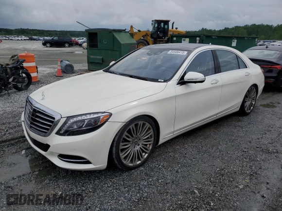 2015 Mercedes-Benz S-Class S 550 with VIN WDDUG8CB6FA141091, listed as a Copart auction lot 54586415 with 51,126 mi miles and Clean Title. Bid and sale history available at carsss.com. Image 1.