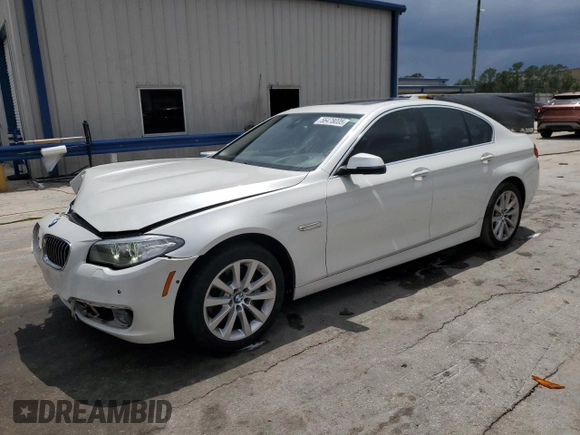 2016 BMW 5 Series 535i xDrive with VIN WBA5B3C56GG254528, listed as a Copart auction lot 56478005 with 141,550 mi miles and Salvage title. Bid and sale history available at DreamBid. Image 1.