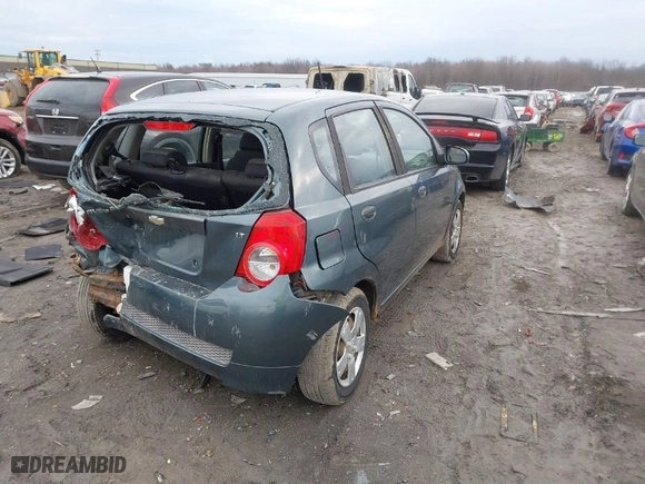 2010 Chevrolet Aveo LT w/1LT with VIN KL1TD6DE9AB094337, listed as a IAAI auction lot 41694847 with 134,478 mi miles. Bid and sale history available at carsss.com. Image 4.