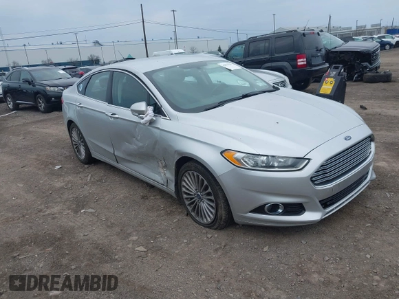 2016 Ford Fusion Titanium with VIN 3FA6P0K93GR117587, listed as a IAAI auction lot 42079701 with 142,105 mi miles. Bid and sale history available at carsss.com. Image 1.