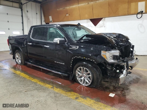 2021 GMC Sierra 1500 SLT with VIN 3GTU9DET5MG347486, listed as a Copart auction lot 48673435 with 60,027 mi miles and Salvage Title. Bid and sale history available at carsss.com. Image 4.