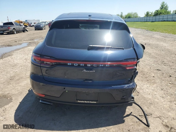 2021 Porsche Macan with VIN WP1AA2A56MLB14319, listed as a Copart auction lot 51841295 with 0 mi miles and Salvage Title. Bid and sale history available at carsss.com. Image 6.