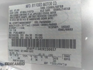 2002 Ford Escort ZX2 Standard z VIN 3FAFP11382R230057, wystawiony jako IAAI lot #42338923 z przebiegiem 111 587 mil mil oraz . Historia ofert i sprzedaży dostępna na DreamBid. Obrazek 9.