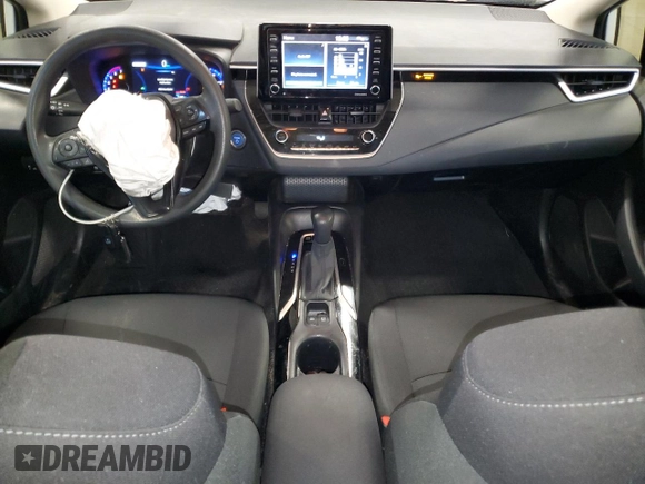 2021 Toyota Corolla Hybrid LE with VIN JTDEAMDE4MJ002382, listed as a Copart auction lot 50318865 with 74,385 mi miles and Salvage Title. Bid and sale history available at carsss.com. Image 8.