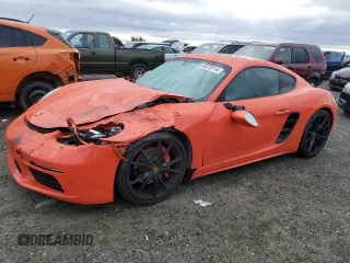 2017 Porsche Cayman S with VIN WP0AB2A82HS285475, listed as a Copart auction lot 81570114 with 44,774 mi miles and Salvage Title. Bid and sale history available at DreamBid. Image 1.