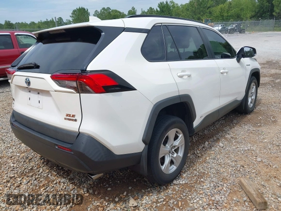 2020 Toyota RAV4 Hybrid XLE with VIN 2T3RWRFV5LW094731, listed as a IAAI auction lot 42349123 with 60,927 mi miles and . Bid and sale history available at DreamBid. Image 4.