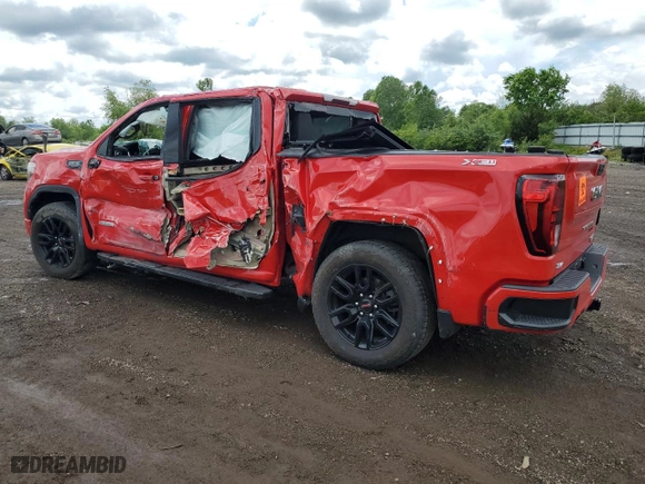 2022 GMC Sierra 1500 Limited Elevation with VIN 3GTU9CED3NG150739, listed as a Copart auction lot 56613474 with 34,859 mi miles and Salvage Title. Bid and sale history available at carsss.com. Image 2.