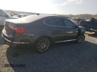 2015 Kia Cadenza Premium with VIN KNALN4D79F5183310, listed as a Copart auction lot 74126624 with 118,484 mi miles and Salvage Title. Bid and sale history available at carsss.com. Image 3.