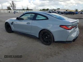 2024 BMW M4 Competition with VIN WBS33AZ01RCP71505, listed as a Copart auction lot 63434764 with 0 mi miles and Salvage Title. Bid and sale history available at carsss.com. Image 2.
