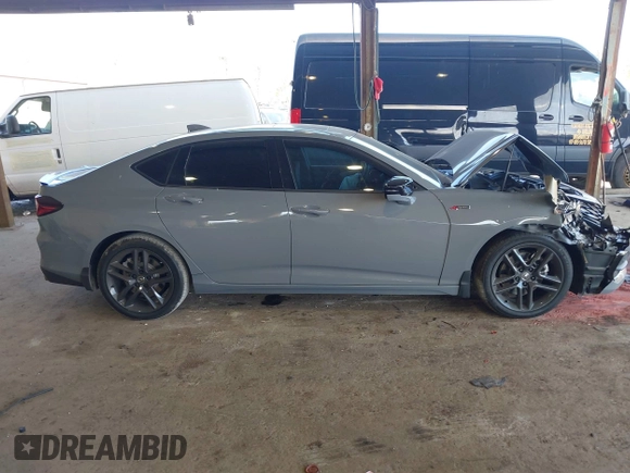2025 Acura TLX w/A-Spec Package with VIN 19UUB6F53SA000302, listed as a IAAI auction lot 41806125 with 5,000 mi miles and . Bid and sale history available at DreamBid. Image 13.