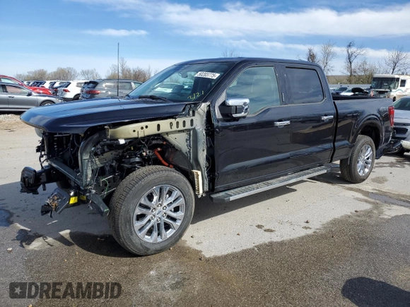 2024 Ford F-150 XLT with VIN 1FTFW3L53RKF29624, listed as a Copart auction lot 50203775 with 2,344 mi miles and Salvage Title. Bid and sale history available at carsss.com. Image 1.