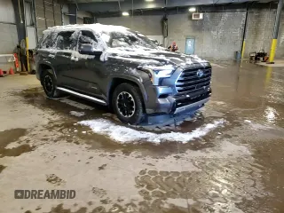 2023 Toyota Sequoia SR5 with VIN 7SVAAABAXPX003220, listed as a Copart auction lot 88798445 with 47,637 mi miles and Salvage Title. Bid and sale history available at carsss.com. Image 13.