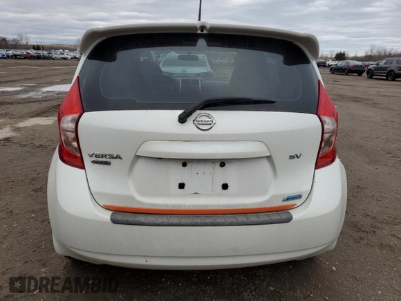 2014 Nissan Note S with VIN 3N1CE2CP4EL422322, listed as a Copart auction lot 53953245 with 132,073 mi miles and Clean Title. Bid and sale history available at DreamBid. Image 6.