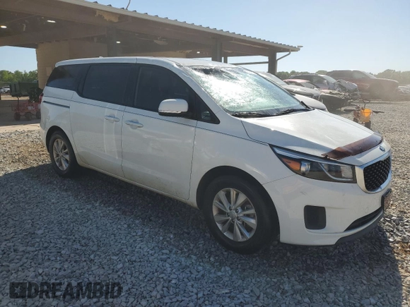 2016 Kia Sedona L with VIN KNDMA5C16G6208049, listed as a Copart auction lot 53080635 with 92,374 mi miles and Salvage Title. Bid and sale history available at carsss.com. Image 4.