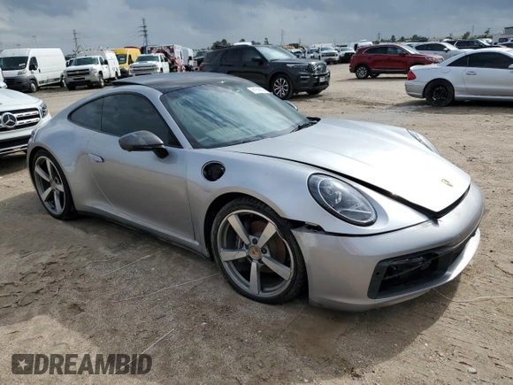 2024 Porsche 911 Carrera with VIN WP0AA2A96RS207083, listed as a Copart auction lot 81538594 with 5,237 mi miles and Salvage Title. Bid and sale history available at carsss.com. Image 4.