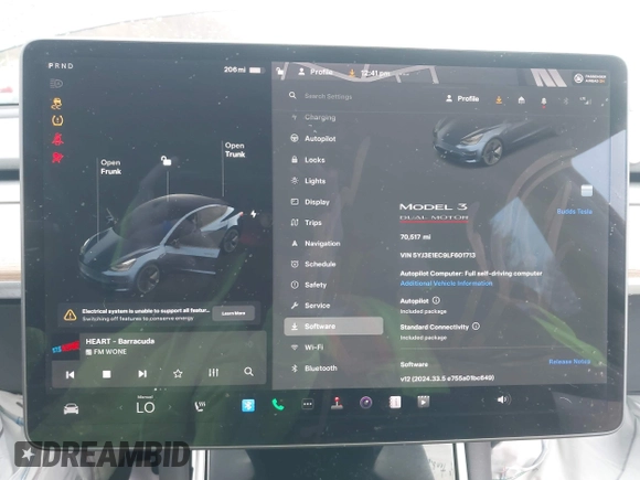 2020 Tesla Model 3 Performance z VIN 5YJ3E1EC9LF601713, wystawiony jako IAAI lot #41888617 z przebiegiem 70 517 mil mil oraz . Historia ofert i sprzedaży dostępna na DreamBid. Obrazek 18.