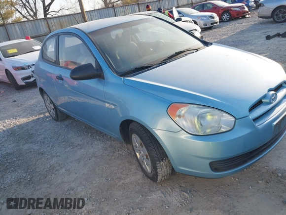 2008 Hyundai Accent GS with VIN KMHCM36C68U103086, listed as a IAAI auction lot 41792536 with 100,721 mi miles. Bid and sale history available at carsss.com. Image 1.