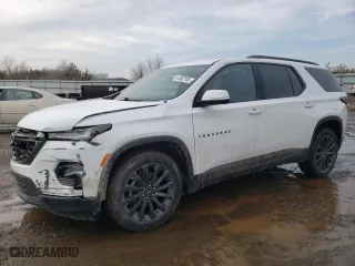 2022 Chevrolet Traverse RS with VIN 1GNERJKW4NJ185083, listed as a Copart auction lot 44982135 with 78,137 mi miles and Salvage Title. Bid and sale history available at carsss.com. Image 1.
