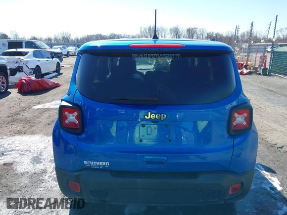 2020 Jeep Renegade Sport with VIN ZACNJAAB0LPM01438, listed as a IAAI auction lot 41608573 with 90,053 mi miles and . Bid and sale history available at carsss.com. Image 16.