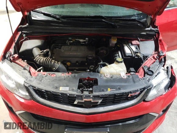 2020 Chevrolet Sonic LT with VIN 1G1JD6SB1L4122494, listed as a Copart auction lot 51142905 with 51,705 mi miles and Salvage title. Bid and sale history available at DreamBid. Image 12.
