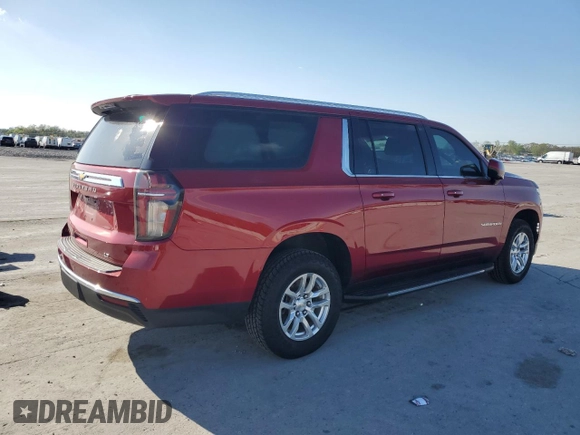 2022 Chevrolet Suburban LT with VIN 1GNSKCKD1NR161696, listed as a Copart auction lot 52105165 with 84,389 mi miles and Clean Title. Bid and sale history available at DreamBid. Image 3.