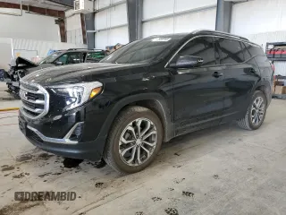 2021 GMC Terrain SLT z VIN 3GKALVEV3ML382907, wystawiony jako Copart lot #53995745 z przebiegiem 47 001 mil mil oraz Szkoda całkowita • Salvage title. Historia ofert i sprzedaży dostępna na DreamBid. Obrazek 1.