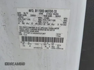 2010 Ford F-150 XL с VIN 1FTMF1CW0AKE21387, выставлен на аукционе IAAI как лот 42118390 с пробегом 231 861 миль миль и . История ставок и продаж доступна на DreamBid. Изображение 9.