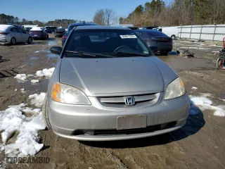 2002 Honda Civic LX with VIN 1HGEM21502L082038, listed as a Copart auction lot 45601295 with 222,047 mi miles and Salvage Title. Bid and sale history available at carsss.com. Image 5.