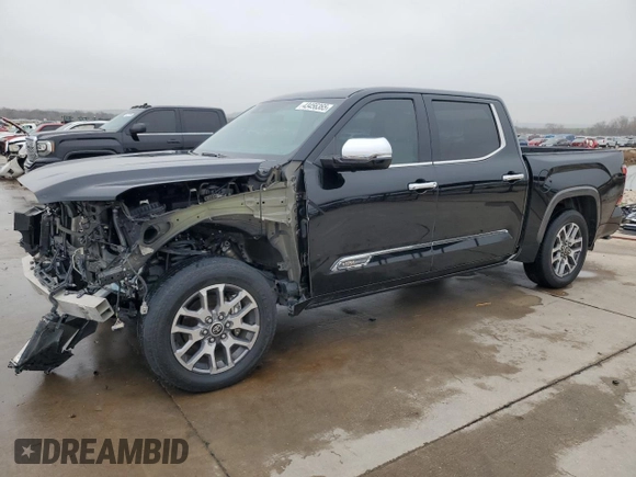 2022 Toyota Tundra 1794 Edition with VIN 5TFMA5DB1NX004452, listed as a Copart auction lot 43456365 with 37,191 mi miles and Salvage title. Bid and sale history available at DreamBid. Image 1.
