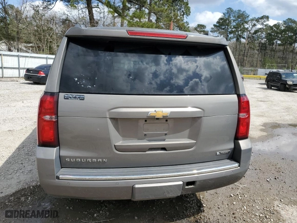 2018 Chevrolet Suburban Premier with VIN 1GNSCJKC3JR188580, listed as a Copart auction lot 48213225 with 0 mi miles and Clean Title. Bid and sale history available at carsss.com. Image 6.