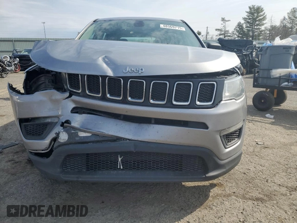 2019 Jeep Compass Sport with VIN 3C4NJDAB4KT775160, listed as a Copart auction lot 48569715 with 193,388 mi miles and Salvage title. Bid and sale history available at DreamBid. Image 5.