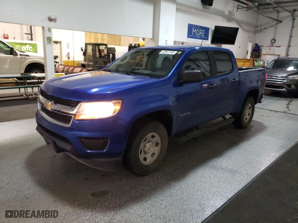 2018 Chevrolet Colorado 4WD Work Truck with VIN 1GCGTBENXJ1325966, listed as a Copart auction lot 42807745 with 124,433 mi miles and Clean Title. Bid and sale history available at carsss.com. Image 1.