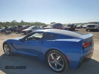 2015 Chevrolet Corvette 1LT with VIN 1G1YB2D71F5121186, listed as a Copart auction lot 58896784 with 11,017 mi miles and Salvage Title. Bid and sale history available at carsss.com. Image 2.