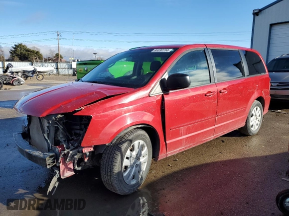 2013 Dodge Grand Caravan SE with VIN 2C4RDGBG9DR598549, listed as a Copart auction lot 86330734 with 194,558 mi miles and Salvage Title. Bid and sale history available at DreamBid. Image 1.