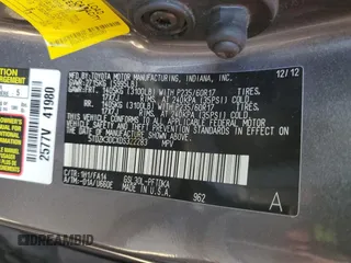 2013 Toyota Sienna L с VIN 5TDZK3DCXDS322283, выставлен на аукционе Copart как лот 43822525 с пробегом 151 341 миль миль и Списание • Salvage title. История ставок и продаж доступна на DreamBid. Изображение 15.