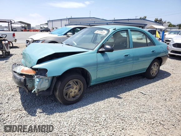 1999 Ford Escort LX with VIN 1FAFP10P6XW196483, listed as a Copart auction lot 59215635 with 74,859 mi miles and Salvage title. Bid and sale history available at DreamBid. Image 1.